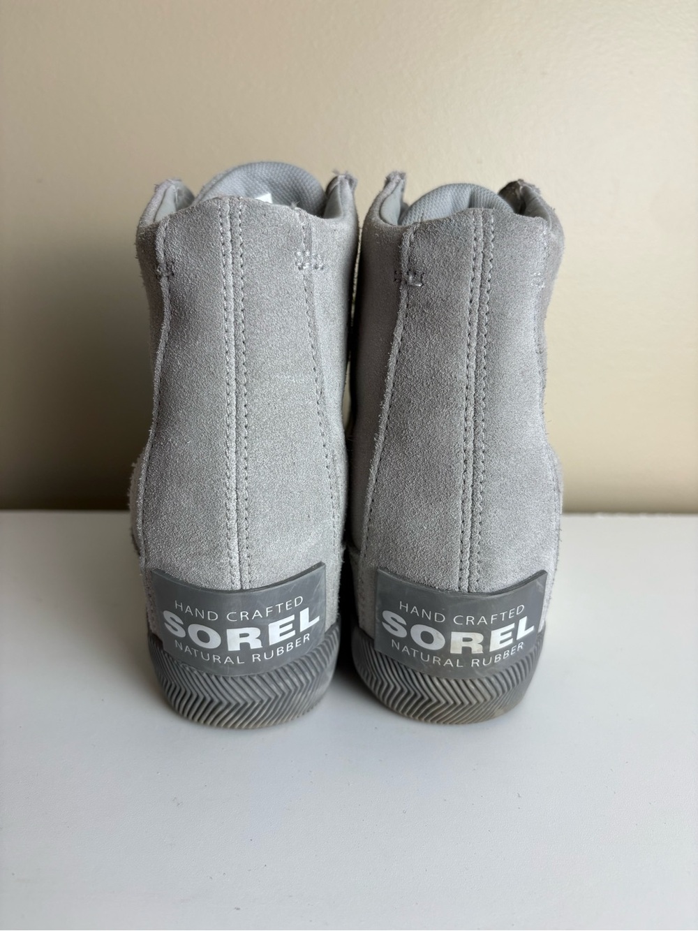 Sorel Women's Out N About Wedge II Boots Grey Suede Size 7.5 - Picture 5 of 9